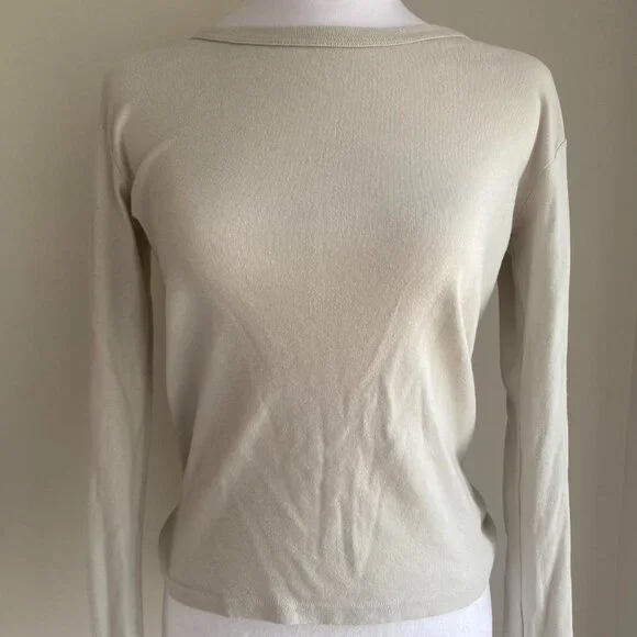brandy melville off-white long sleeve - Picture 4 of 4
